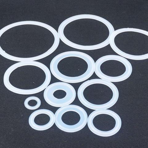 LOT 5 Sizes Silicon Rubber Sealing Gasket Ring Washer For Sanitary Tri Clamp Ferrule 25x40mm 89x106mm 102x119 108x119mm ► Photo 1/5