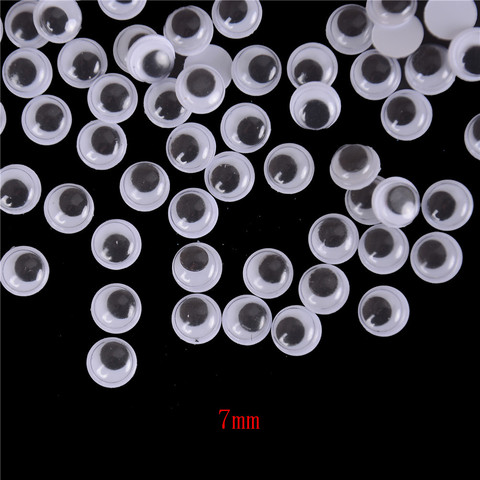 100 PCS 5mm/6mm/7mm Not Self-adhesive Dolls Eye For Stuffed Toys Dolls Googly Black Eyes For Doll Accessories Creative Gift ► Photo 1/6