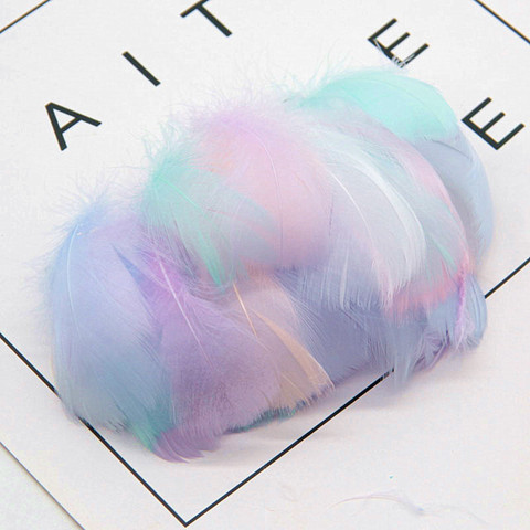 Natural Swan Feathers 4-7cm 1-2 Inch Small Floating Plumes Goose Feather Colourful Plume for Decoration Craft 100Pcs ► Photo 1/6