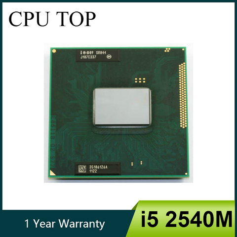 Intel Core i5 2540M 2.6GHz Dual Core Socket G2 Laptop CPU Processor SR044 ► Photo 1/3