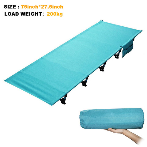 Sturdy Comfortable Portable Folding Camp Bed Cot Sleeping Outdoor mat Folding Bed With Aluminium Frame ► Photo 1/6