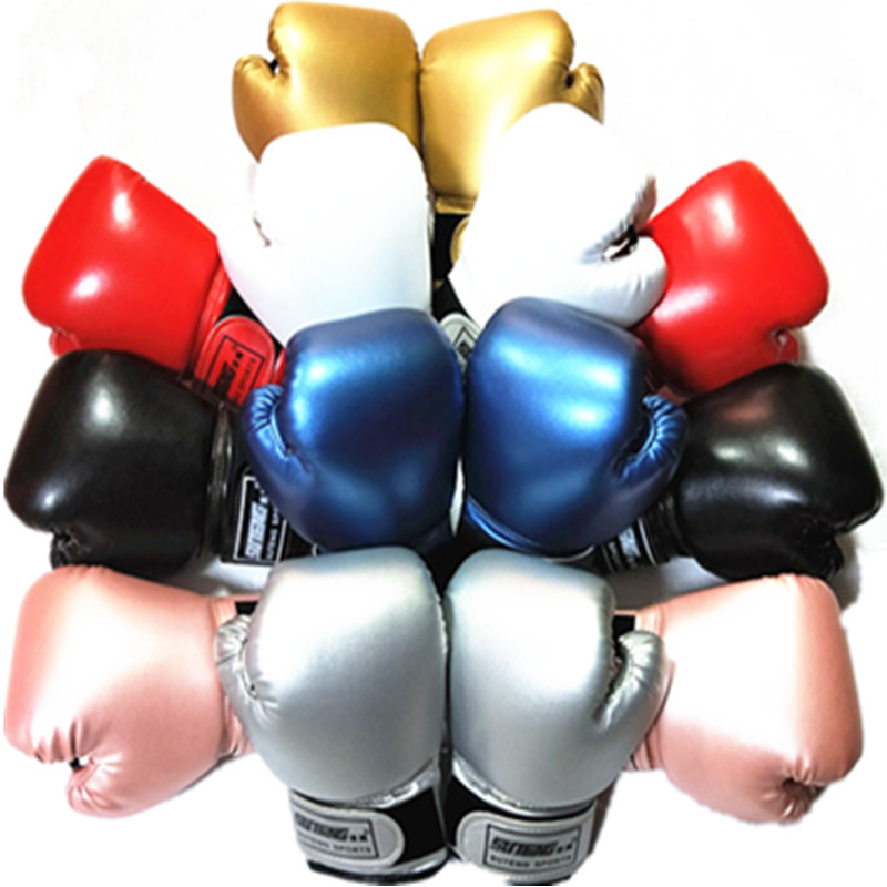 Boxing Gloves Sanda Mitts Kids Training Karate Boy Half Finger Protector Sandbag 
