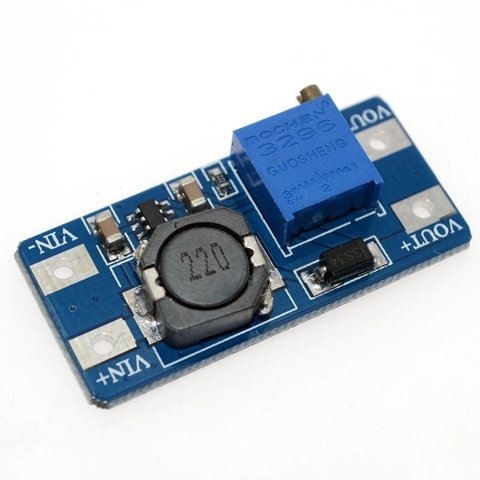 MT3608 DC-DC Adjustable Boost Module 2A Boost Plate 2A Step Up Module with MICRO USB 2V - 24V to 5V 9V 12V 28V LM2577 ► Photo 1/6