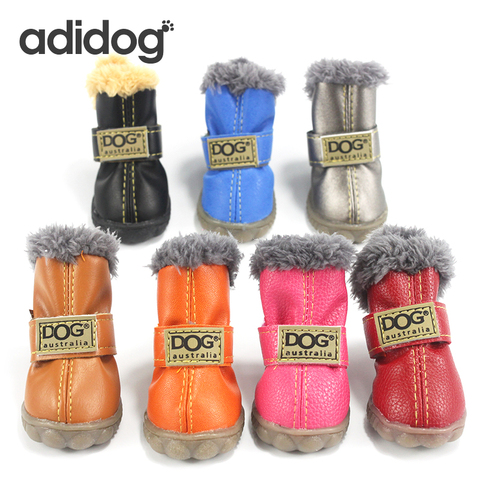 Pet Dog Shoes Winter Super Warm 4pcs/set Dog's Boots Cotton Anti Slip XS XXL Shoes for Small Pet Product Chihuahua Waterproof ► Photo 1/6