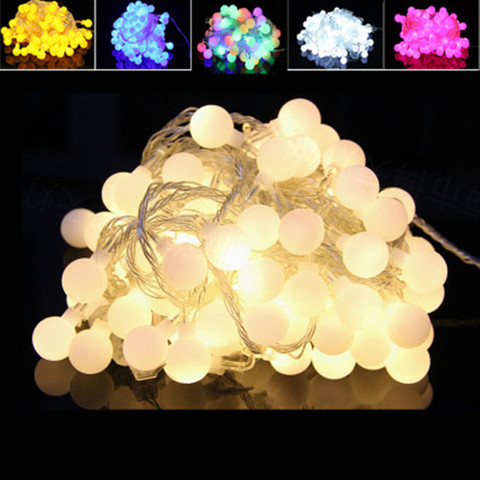 10M-50M Fairy Garland LED Ball String Lights Chrismtas Bulb Fairy String Decorative Lights for Holiday Wedding Party Decoration ► Photo 1/6