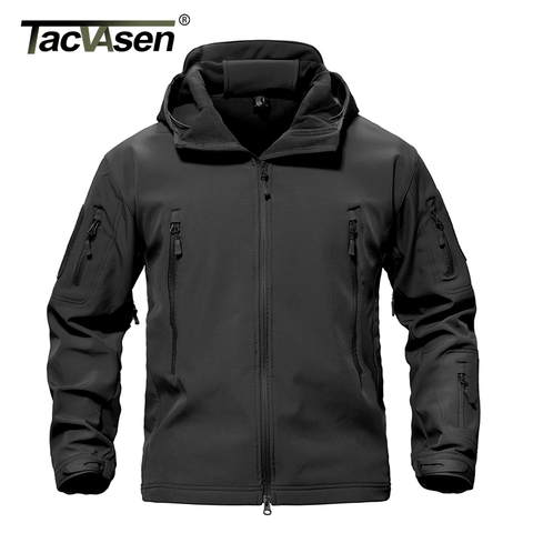 TACVASEN Army Camouflage Airsoft Jacket Men Military Tactical Jacket Winter Waterproof Softshell Jacket Windbreaker Hunt Clothes ► Photo 1/6