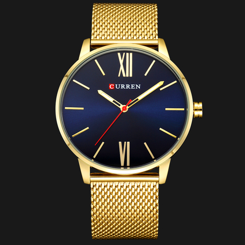 Men Watches Top Brand Luxury CURREN Fashion Business Military Quartz Wristwatch Waterproof Male Clock Golden Relogio Masculino ► Photo 1/5