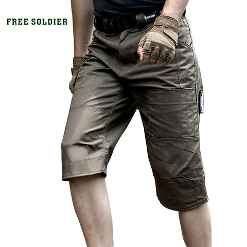 FREE SOLDIER Outdoor Sports Hiking Tactical Shorts Men's Summer Military Shorts Pants For Climbing,Multi-Pocket ,Anti-Scratch ► Photo 1/1