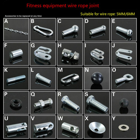 Steel Wire Accessories Gym Fitness Equipment Wire Rope Joints