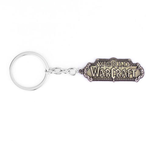 dongsheng Hot Sale BLZ Game World Of Warcraft Keychain Engraved WOW Logo Metal Keyring Fans Men Women Chaveiro Jewelry ► Photo 1/5