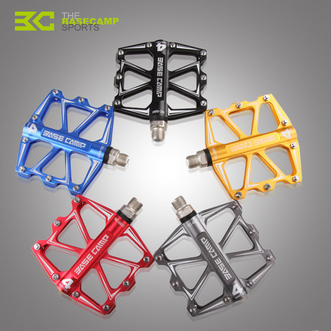 BaseCamp MTB Pedal Mountain Bicycle Road Bike Pedal Slip-resistant Ultra-light Aluminum Alloy 4 Ball Bearing Cycling Pedals ► Photo 1/6