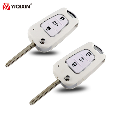 YIQIXIN 3 Buttons Flip Folding Remote Auto Car Key Shell For Kia Rio 3 Picanto Sportage K2 K3 K5 For Hyundai IX35 I30 Key Shell ► Photo 1/6