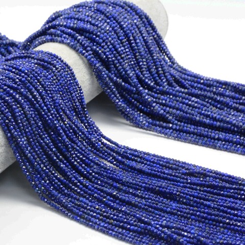 Natural Lapis Lazuli Faceted Rondelle Beads 3x2mm / 4x2mm ► Photo 1/6