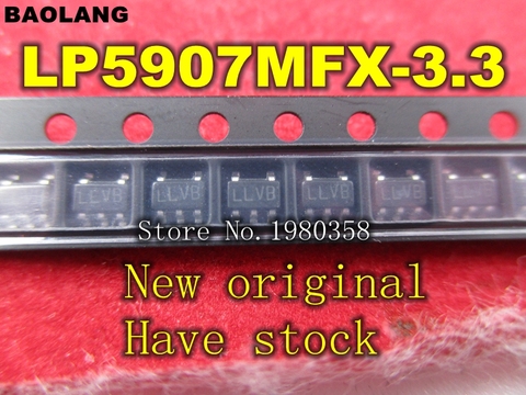 Freight free 10pcs LP5907MFX-3.3/NOPB LP5907MFX-3.3 LP5907MFX LP5907 LLVB IC REG LDO 3.3V 0.25A SOT23-5 ► Photo 1/1