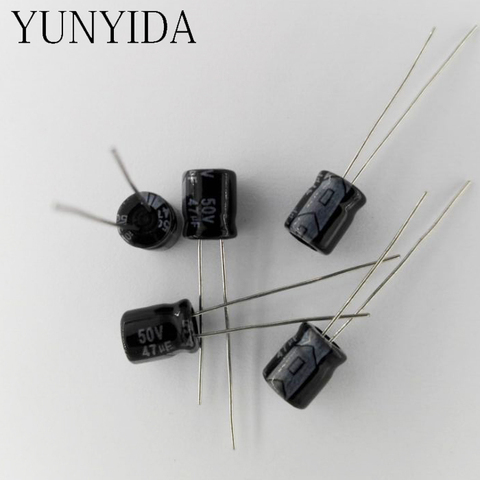 Aluminum electrolytic capacitor 50V 47uf   50PCS ► Photo 1/1