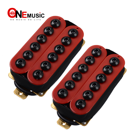 Adjustable Metal Double Coil Electric Guitar Pickups Humbucker Punk Red ► Photo 1/6