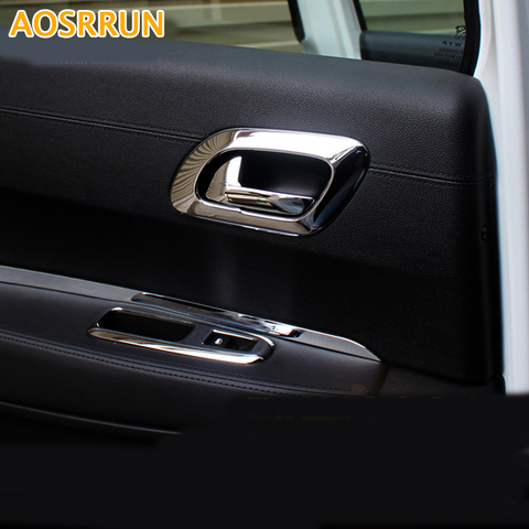AOSRRUN Car accessories ABS Chrome Trim interior handle cover decoration For Peugeot 3008 2012 2013 2014 2015 ► Photo 1/4