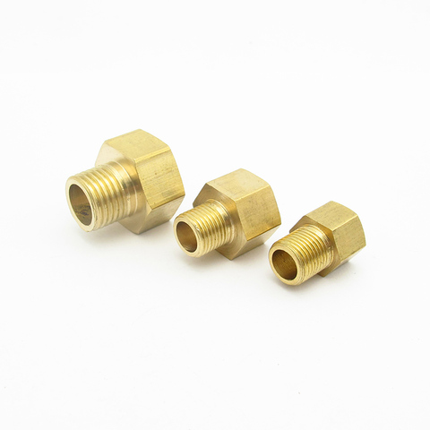 M10 M14 M16 M20 Metric Female To Male Thread Connection Brass Pipe Fitting Adapter Coupler Connector For Fuel Gas Water ► Photo 1/5
