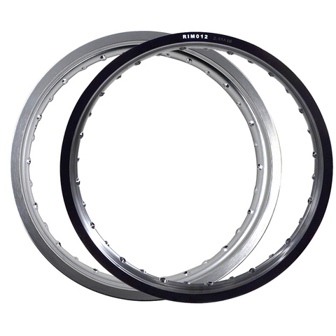 Motorcycle Black Silver Steel Rims Rim 2.15 x 18 2.15*18 32 Spoke Hole 2.15 18  High Strength ► Photo 1/1