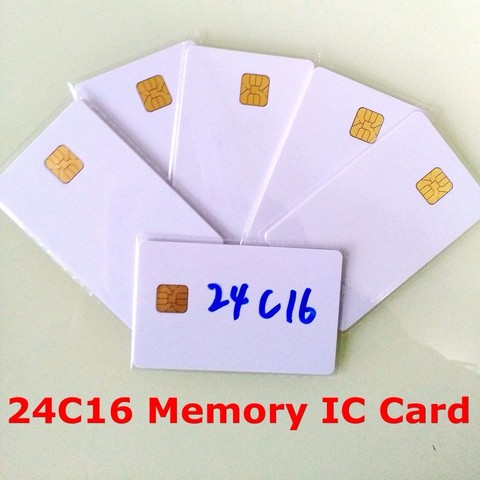 AT24C16 ISO7816 smartcard secure Memory 24C16 blank connect smart IC card ► Photo 1/1