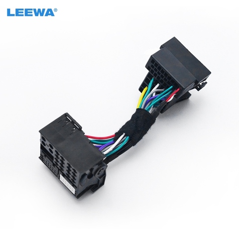 LEEWA 36pin Male Connector Adapter To 40pin Female Car Head Unit Stereo Quadlock Wiring Harness For Volkswagon Head Unit Audio ► Photo 1/6