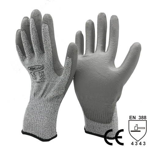 NMSafety 1 Pair Cut Level 3 EN388 4343 Protective Safety Work Gloves ► Photo 1/1
