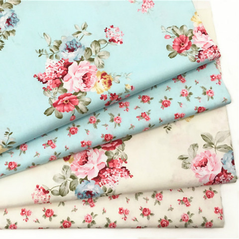 Buulqo 100% cotton twill  flower fabrics for DIY  Sewing textile tecido tissue patchwork bedding quilting ► Photo 1/4