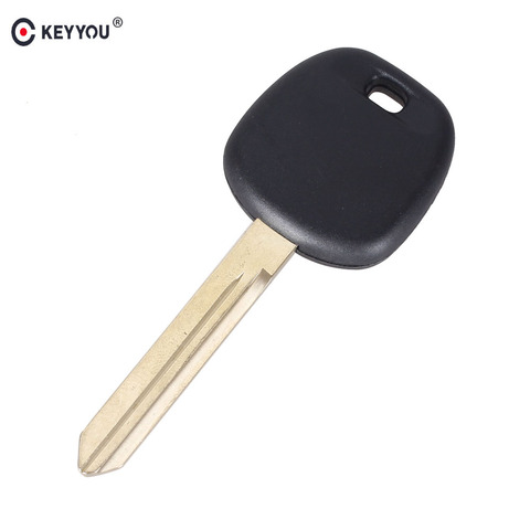 KEYYOU Replacement Car Transponder Key Shell For Toyota No Chip Uncut Key Blade TOY47 ► Photo 1/5