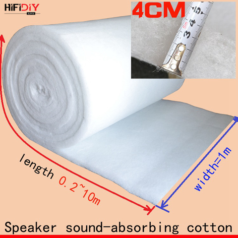 HIFIDIY LIVE 0.2M Polyester Fiber Wool Acoustic insulation  material sound-absorbing cotton white cotton flame-retardant 1m*0.2m ► Photo 1/6