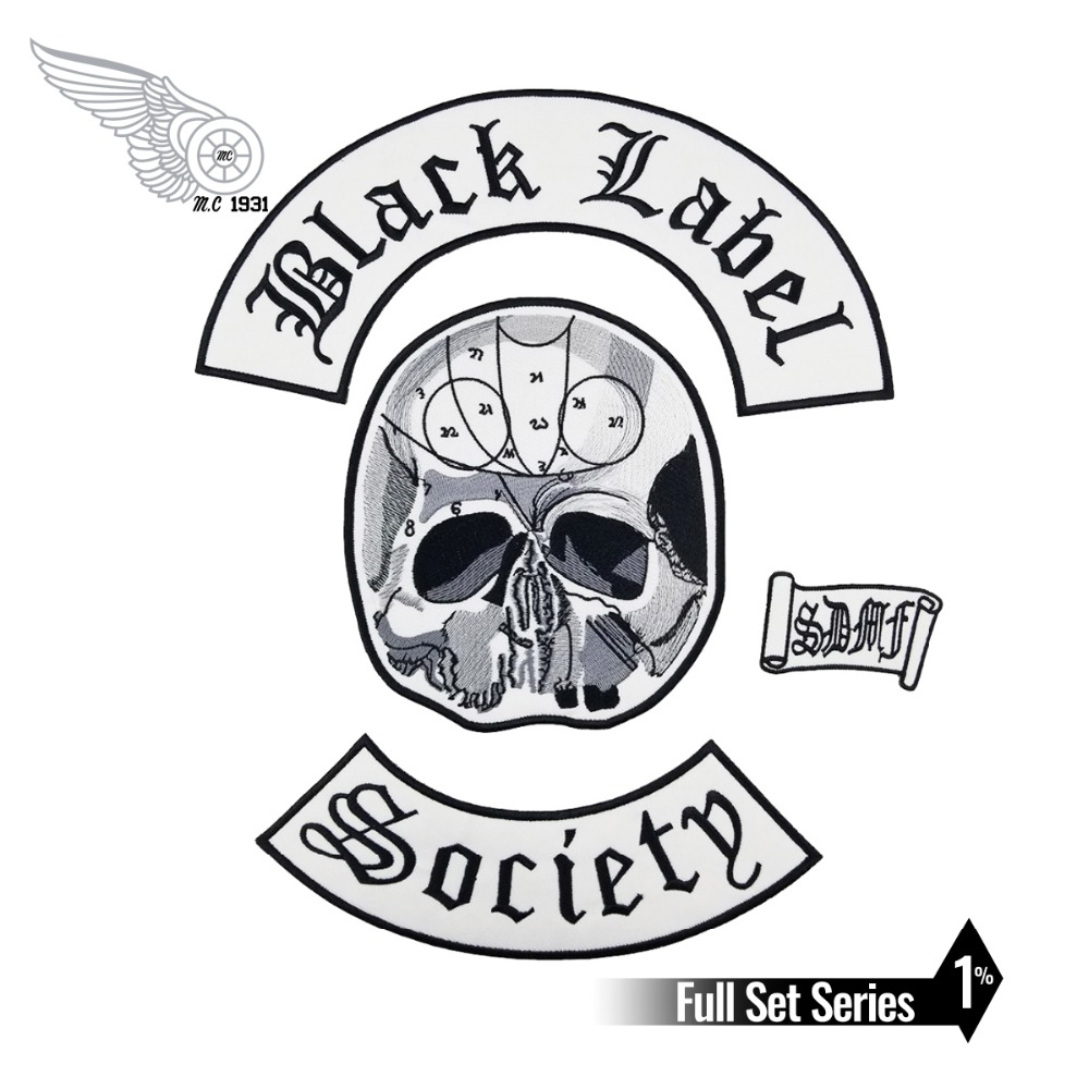 Black Label Society Patch Biker Back for Mens Vest Clothing ...
