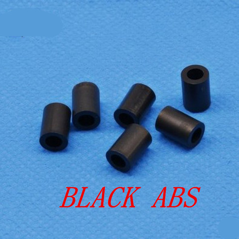 50pcs M3 M4 black Nylon ABS Non-Threaded Spacer Round Hollow Standoff Washer ID 3mm 4mm PCB Board Screw Bolt ► Photo 1/1