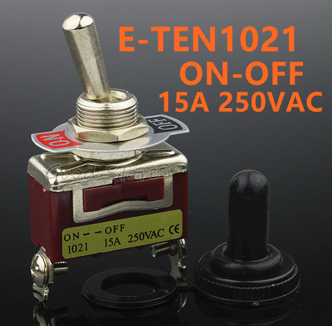 Free Shipping 1PCS  E-TEN1021 15A 250VAC 2PIN ON-OFF1 Toggle switch Rocker switch The power switch micro switch brown ► Photo 1/6