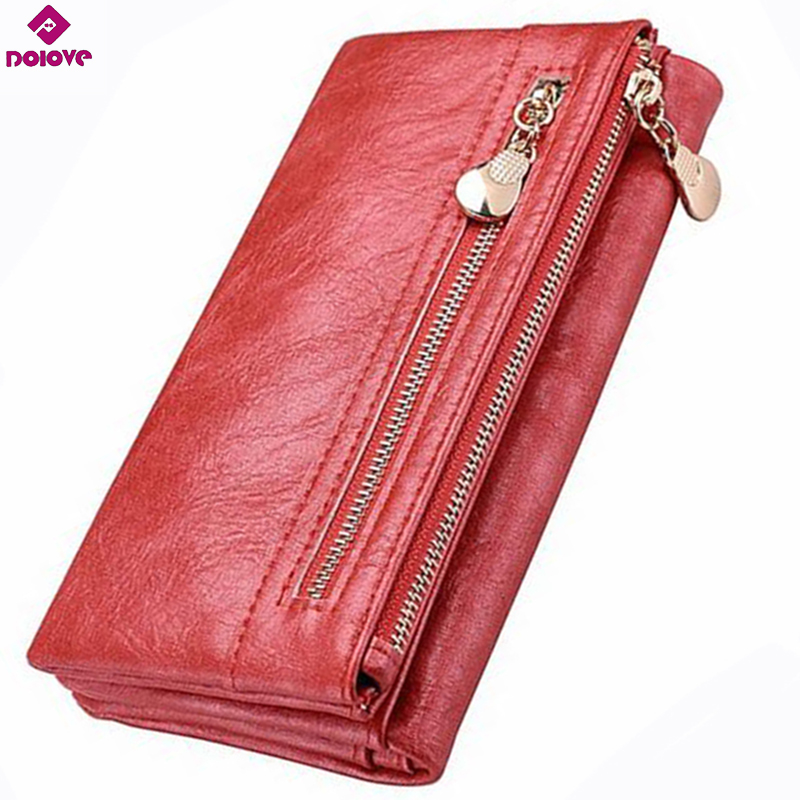 Men's Wallet New Style Genuine Leather Long Clutch Purse Card Holder Cell Pocket