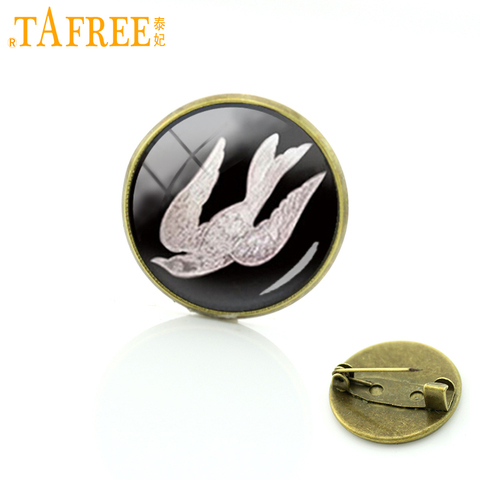 TAFREE Bioshock infinite bird brooch cage is somber elizabeth pins jewelry Dress Accessories vintage Owl men women badge C444 ► Photo 1/1