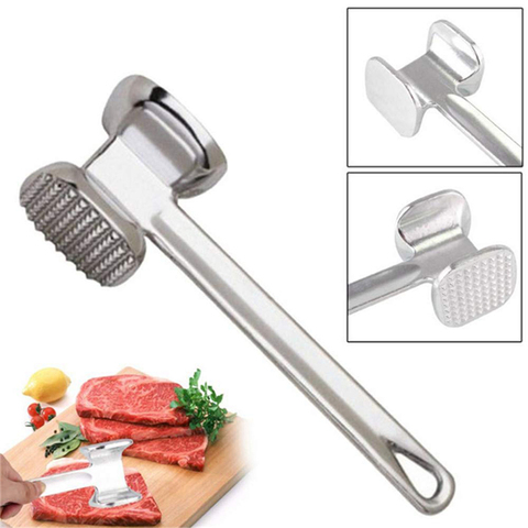 Aluminum Alloy Stainless Steel Double Sides Knock Tenderizers Meat Hammer Pork Beef Steak Loose Meat Hammer Kitchen Tools ► Photo 1/6