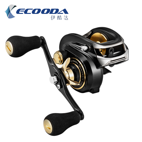 NEW 2022 ECOODA EFW600 Baitcast Reel 6+1 bearing fishing Wheel Trolling Reel  Single crank Double crank Magnetic brake ► Photo 1/1