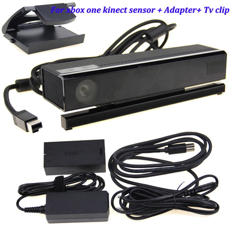 New For Xbox One S kinect Sensor with USB Kinect Adapter 2.0 3.0 For Xbox One Slim for Windows PC kinect adapter +TV Clip ► Photo 1/6