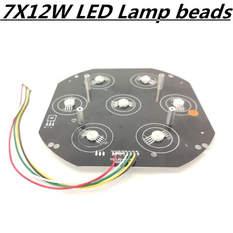 7X12W led par lamp beads, rgbw 4in1 Led board Professional stage light led light source ► Photo 1/2