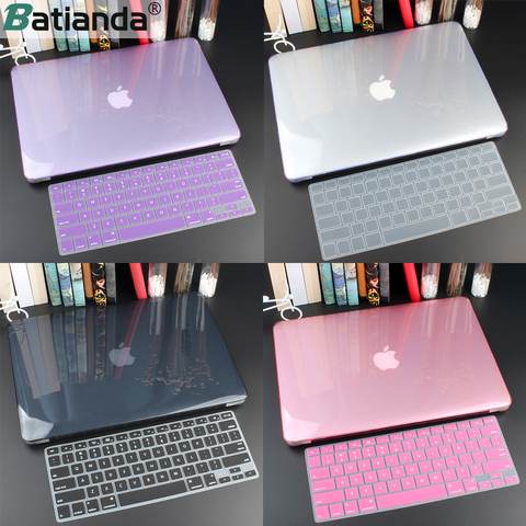 Crystal Hard Case For Macbook Air 13 Retina Pro 13 15 16 2022 A2289 A2159 Hard Cover With Free Keyboard Cover A1466 A2338 A1932 ► Photo 1/6