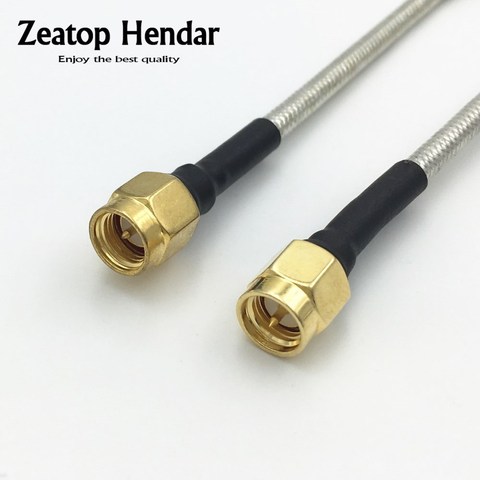 1/3m SMA Male to Male Plug M-M RF Jumper Pigtail Extend Cable RG316 15/30cm