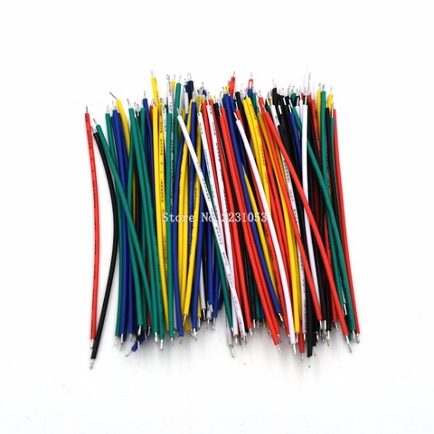 120PCS UL1007 24AWG Breadboard Jumper Cable Wires Kit 8cm Fly Jumper Wire Cable Tin Conductor Wires 5 Colors PCB Solder Cable ► Photo 1/2