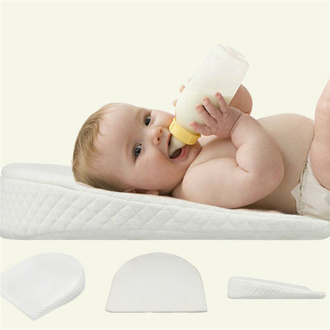 PUDCOCO Hot Newborn Baby Sleep Pillow Anti Baby Spit Milk Crib Cot Sleep Positioning Wedge Anti-Reflux Cushion Cotton Pad Mat ► Photo 1/6