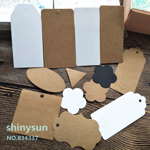 50PCS Multi Style Kraft Paper Labels DIY Crafts Packaging Hang Tag Gift Wedding Birthday Party Candy Boxes Price Tags for Flower ► Photo 1/5