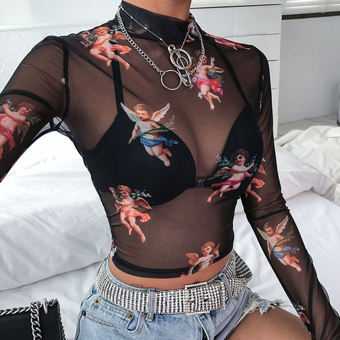 Sexy Women T Shirt See Through Transparent Mesh Tops Long Sleeve Sheer Slim Ladies Turtleneck T-Shirt New Arrival Women tshirt - Price history & Review | AliExpress Seller - Kayle Clothes Store | Sexy Women T Shirt See Through Transparent Mesh Tops Long Sleeve Sheer Slim Ladies Turtleneck T-Shirt New Arrival Women tshirt - Price history & Review | AliExpress Seller - Kayle Clothes Store |