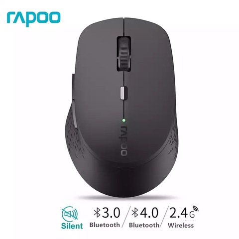 New Rapoo Multi-mode Silent Wireless Mouse with 1600DPI Bluetooth 3.0/4.0 RF 2.4GHz for Three Devices Connection ► Photo 1/6
