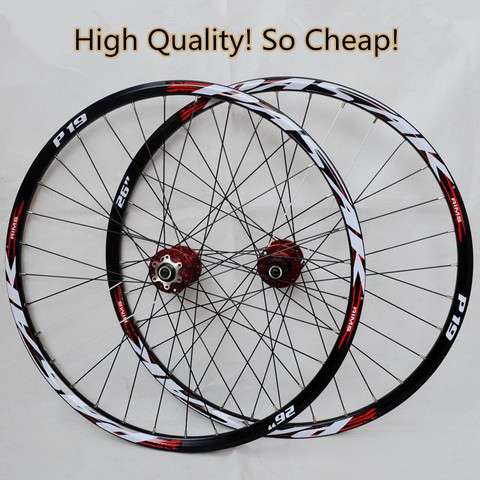 PASAK MTB Mountain Bike Bicycle front 2 rear 4 sealed bearings hub wheel wheelset Rims ► Photo 1/1