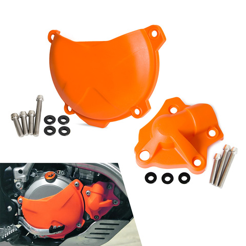 Motorcycle Clutch Guard Water Pump Cover Protector For KTM 250 350 SXF EXCF XCF XCFW Six Days Freeride 2013-2016 SX-F EXC-F XC-F ► Photo 1/6