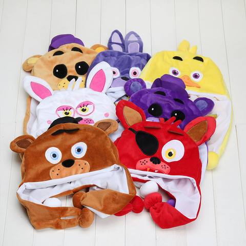 8styles FNAF Five nights at freddy plush toys cosplay cap hat cosplay  freddy chica foxy bear plush stuffed toys fnaf plush toys - Price history &  Review