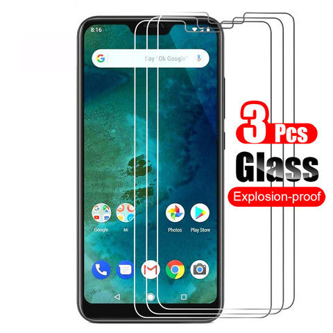 3Pcs For Xiaomi Mi A2 Lite Tempered Glass Screen Protector Protective Film 9H Scratch Proof Glass For Xiaomi A2 Lite ► Photo 1/6
