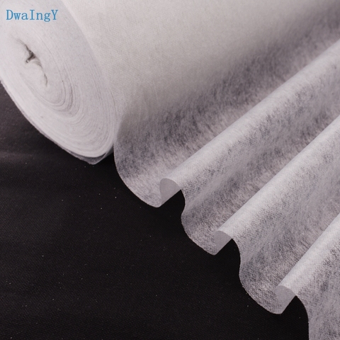 DwaIngY Single side Adhesive Fabric DIY Accessories Cloth Patchwork Lining Fabric white 50cmx100cm ► Photo 1/3